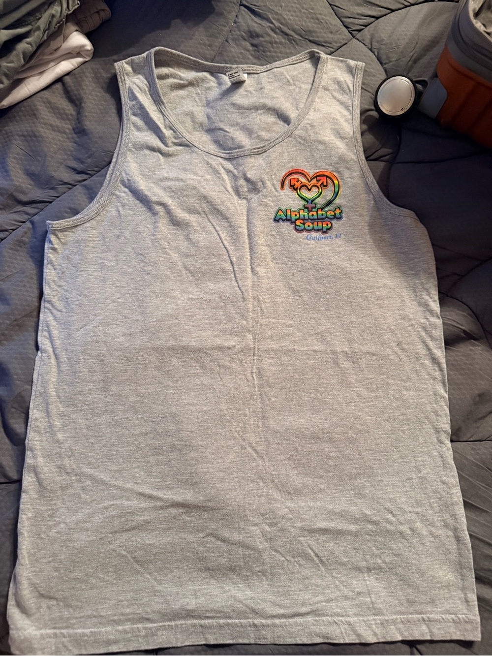 Gray Logo Tank Top - Men's Casual Tank